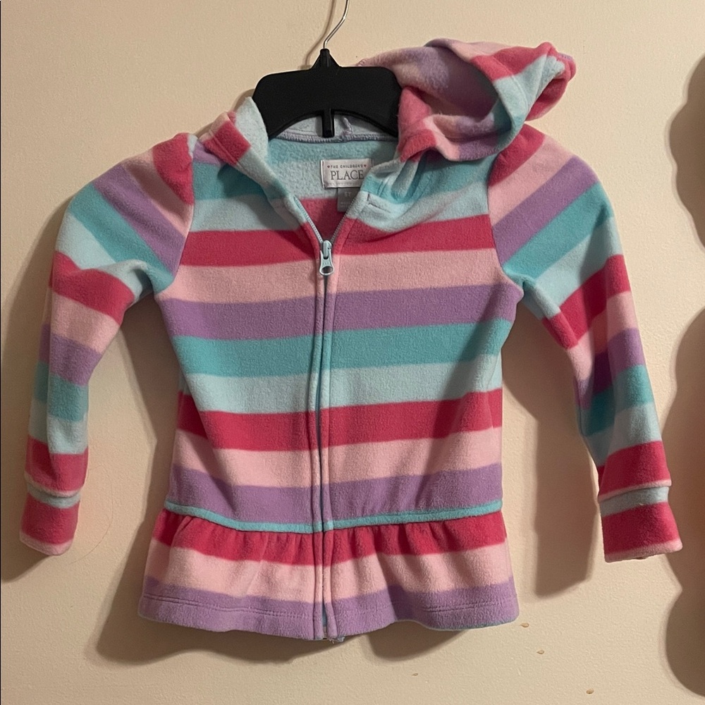 Place Multicolor Striped Kids Hoodie